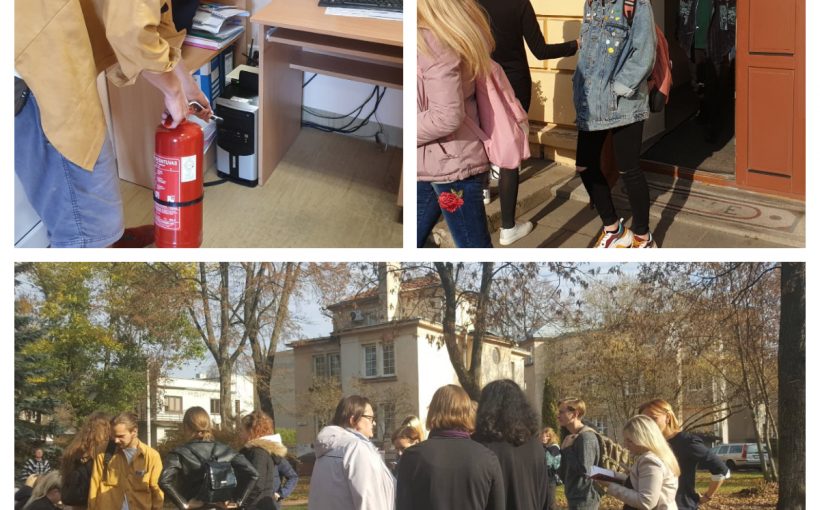 2019-10-22 Civilinės saugos pratybos Vilniaus suaugusiųjų mokymo centre